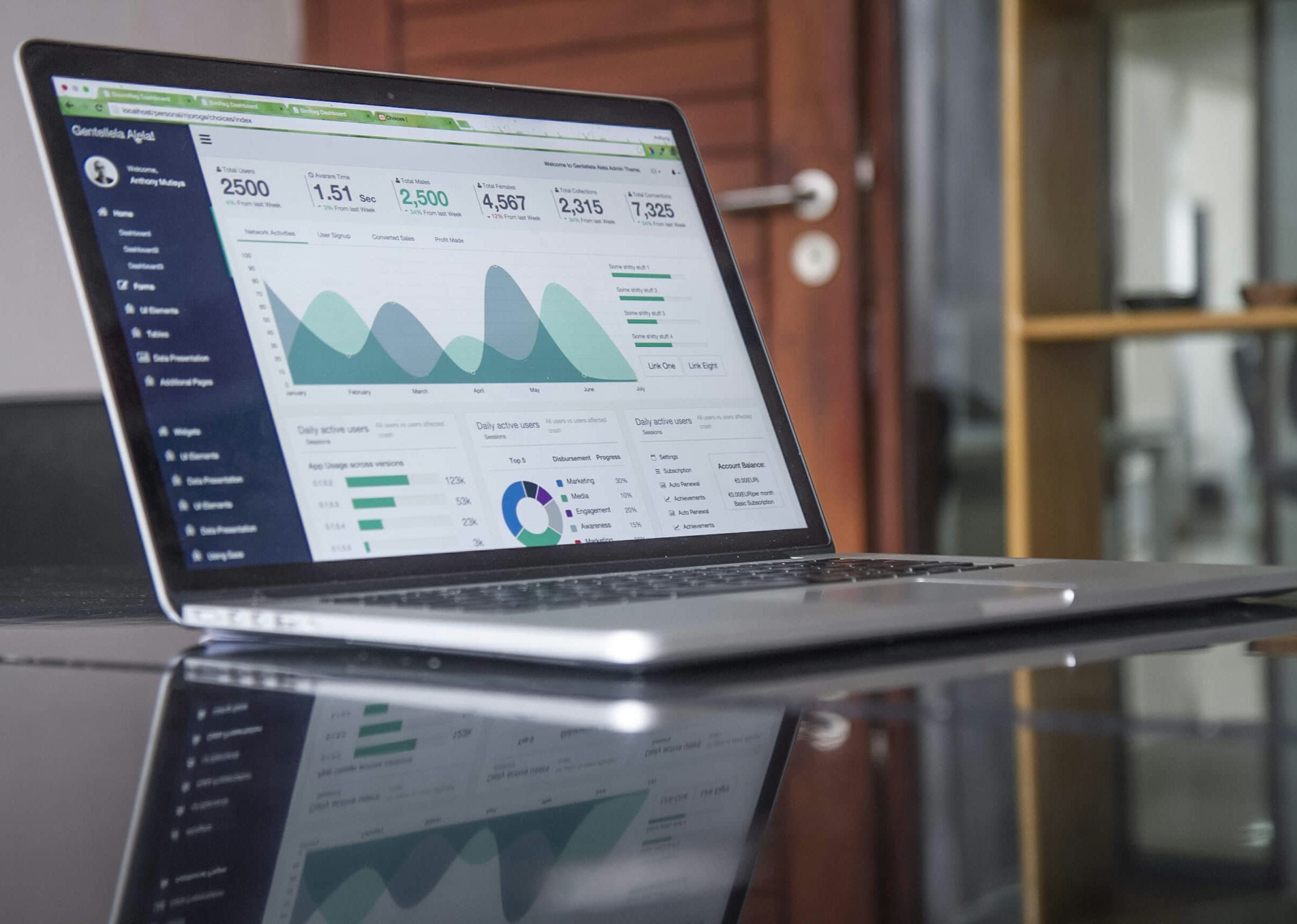 SaaS analytics dashboard by Doovel